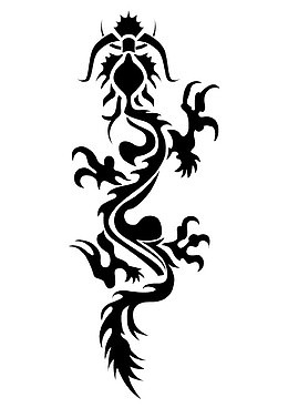 创意龙图刺青纹身图案