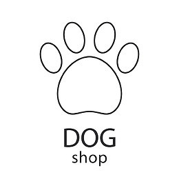 黑色宠物狗logo