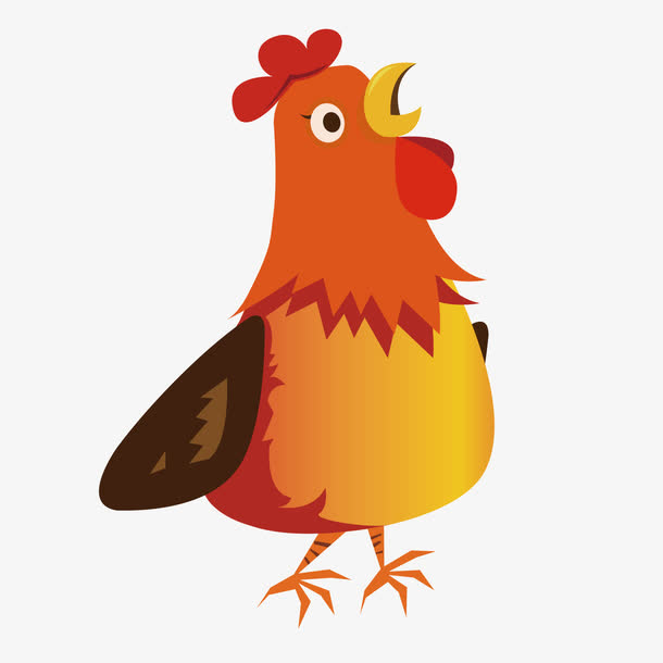 彩色公鸡素材免费下载_觅元素
