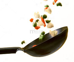 炒锅饭菜翻菜炒菜免抠png