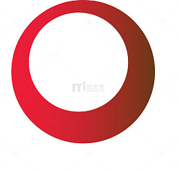 渐变枚红色圆圈