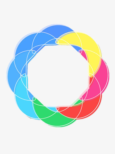 彩色圆免抠素材免费下载_觅元素51yuansu.com