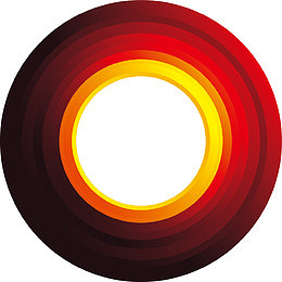 红色圆圈光芒