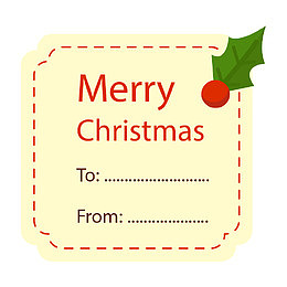 圣诞红果果图案的卡片