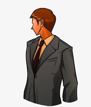 商务人士png卡通手绘做研发的男人epspng微笑戴眼镜人物医生png长腿偶