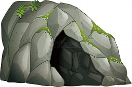 卡通动漫益智游戏山洞矢量素材