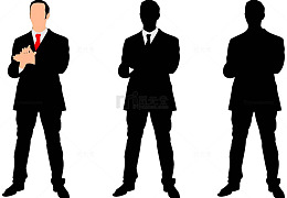 手绘成功人士