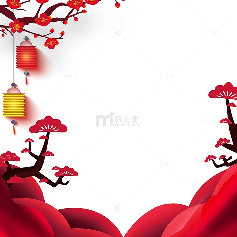 春节海报边框装饰