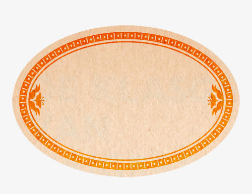 椭圆形复古边框素材免费下载_觅元素