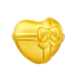 周大福爱心黄金转运珠