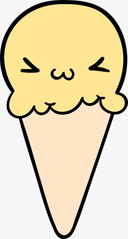 可爱冰淇淋矢量素材图