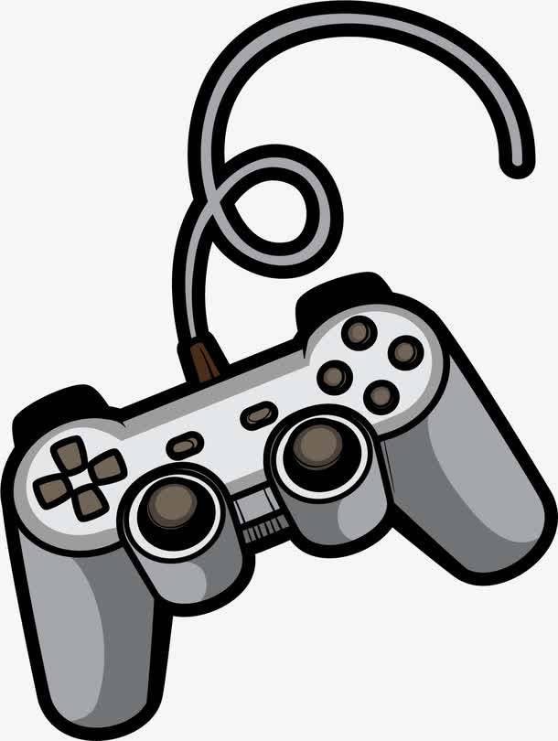 矢量图手绘游戏机键盘