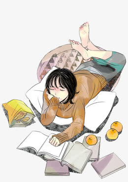 动画风格放松心情休假