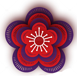 装饰微立体鲜花素材