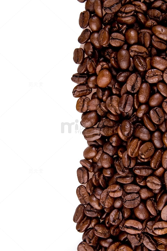 实物香浓美味咖啡豆免抠图片