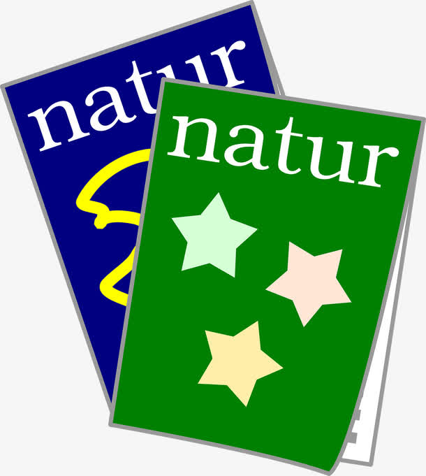 手绘矢量杂志封面