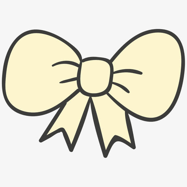 手绘卡通蝴蝶结