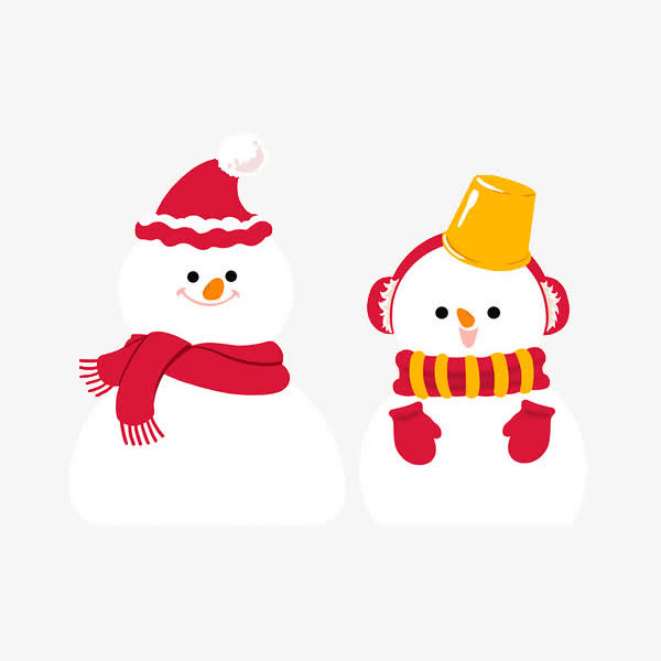 卡通可爱的雪人免抠图