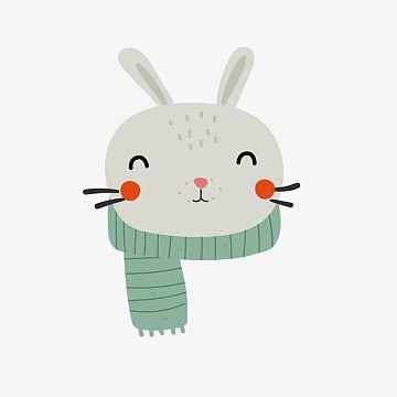 卡通兔子头像素材_卡通兔子头像图片元素-觅元素