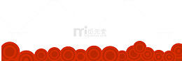 红色创意抽象祥云底纹