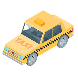 卡通简约手绘交通工具装饰汽车