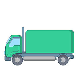 卡通简约手绘交通工具装饰汽车
