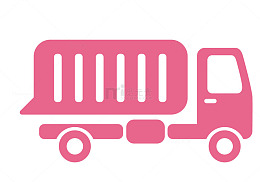一辆粉色手绘的小汽车