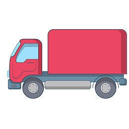 卡通简约手绘交通工具装饰汽车