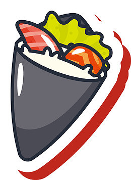 海苔矢量海鲜寿司