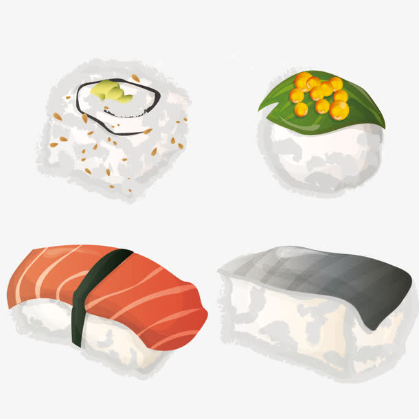 日本寿司矢量素材素材免费下载_觅元素