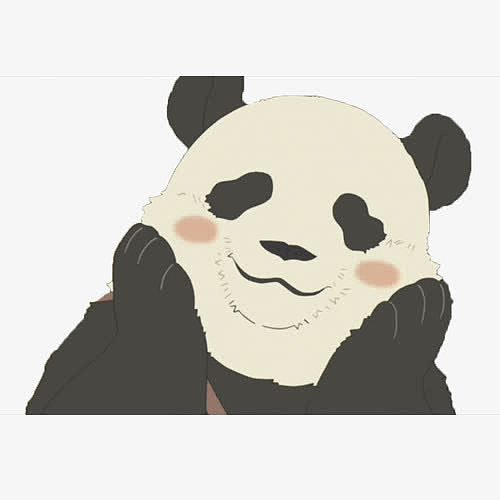 熊猫捂脸可爱表情