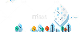 卡通小树