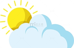 矢量天气预报天气图