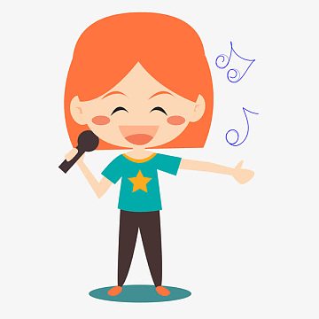 唱歌的人物素材_唱歌的人物图片元素-觅元素