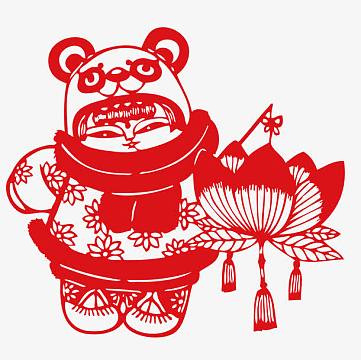 春节年画矢量图