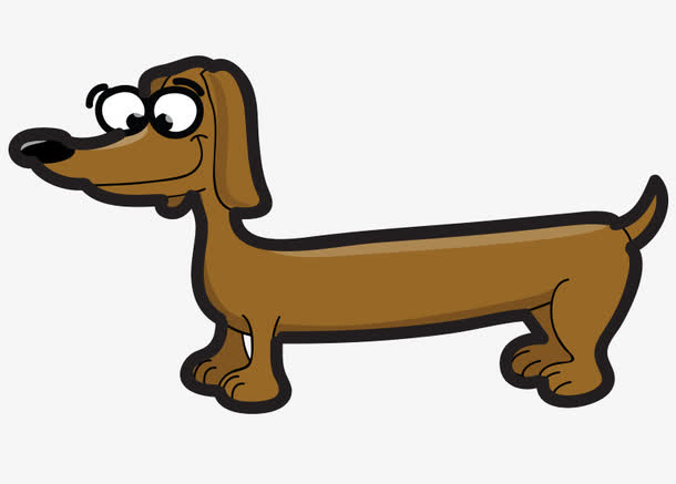 香肠狗动画图片