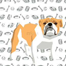 装饰宠物巴哥犬