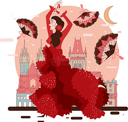 美丽的女子跳舞