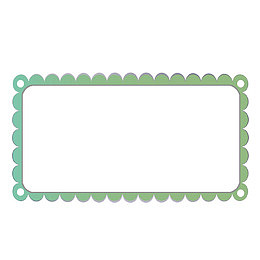 绿色清新波浪形边框