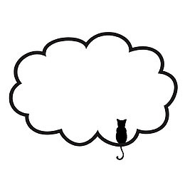 黑色卡通波浪边框