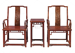 简洁大方中式雕花红木椅