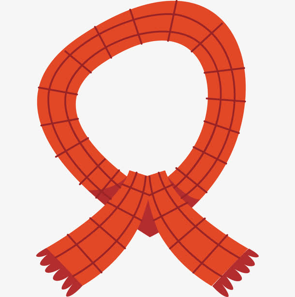 红色的围巾素材免费下载_觅元素