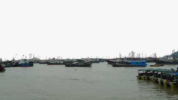 扁平广阔珠海香洲渔港PNG