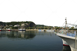 清新民用海湾渔港PNG