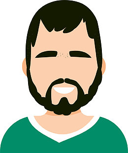 中年大叔人物插画