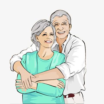 夫妻恩爱卡通素材_夫妻恩爱卡通图片元素-觅元素