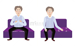卡通男性人物素材