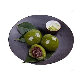 清明粑红豆沙青团