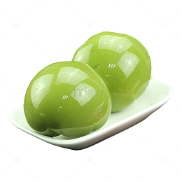 一对特色美味青团