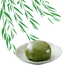 清明节青团艾糍元素